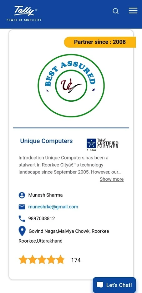 Tally Solutions buy