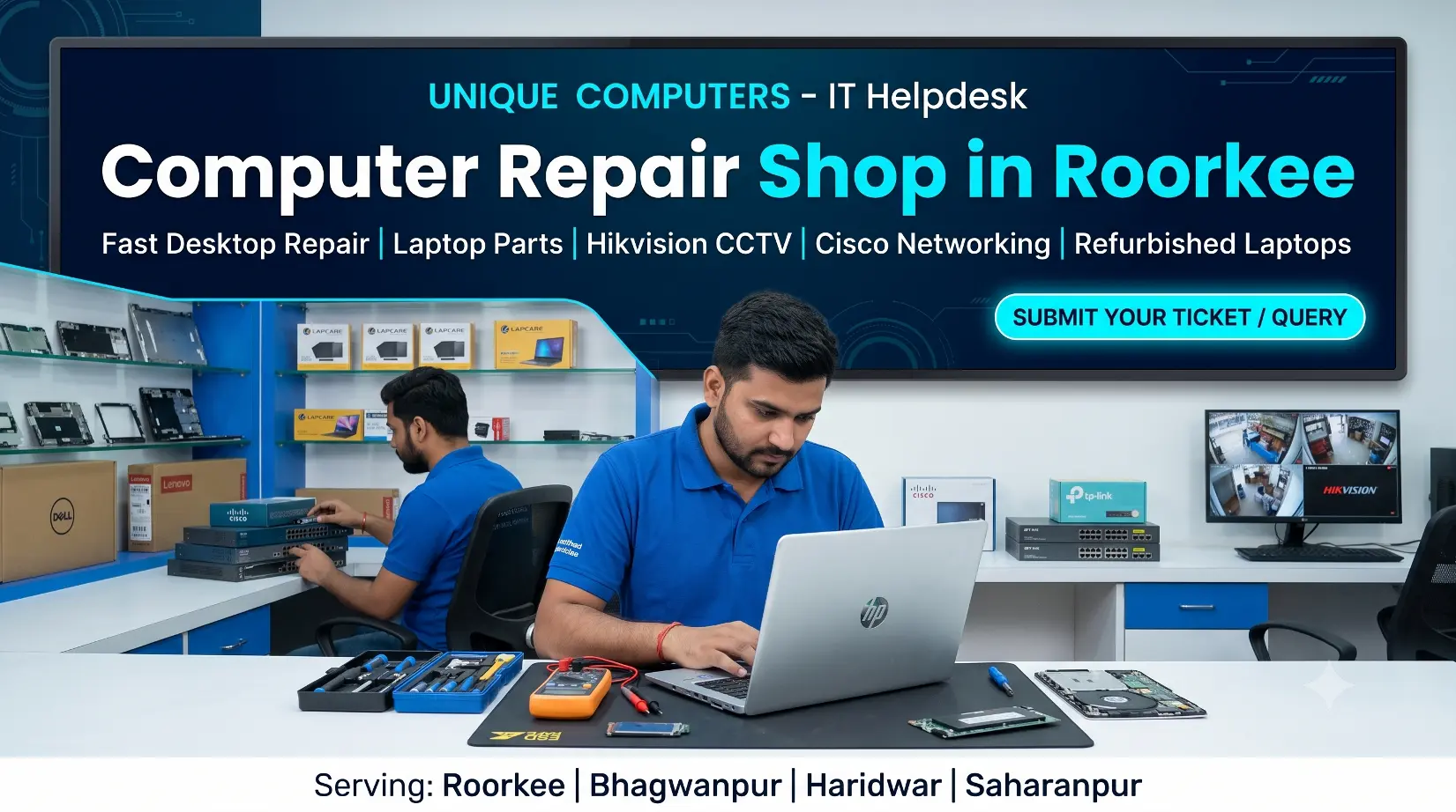 computer repair shop in roorkee